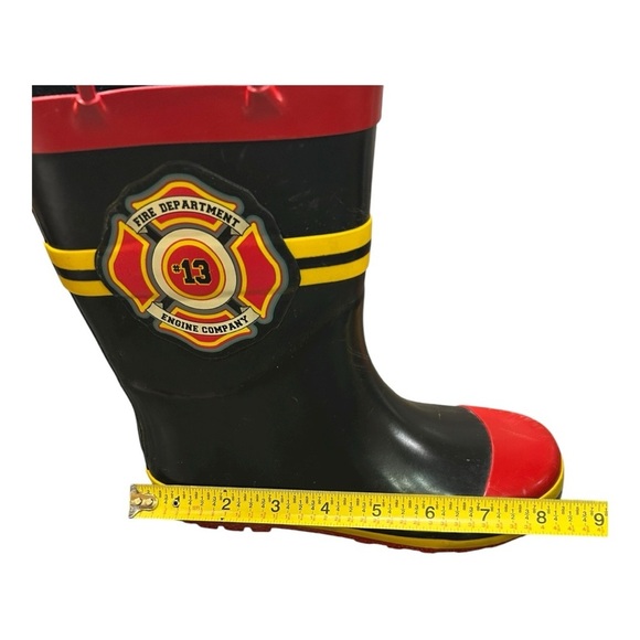 Fireman / Firefighter Unisex Rain Boots – Kids Size 13-1 - Picture 6 of 13
